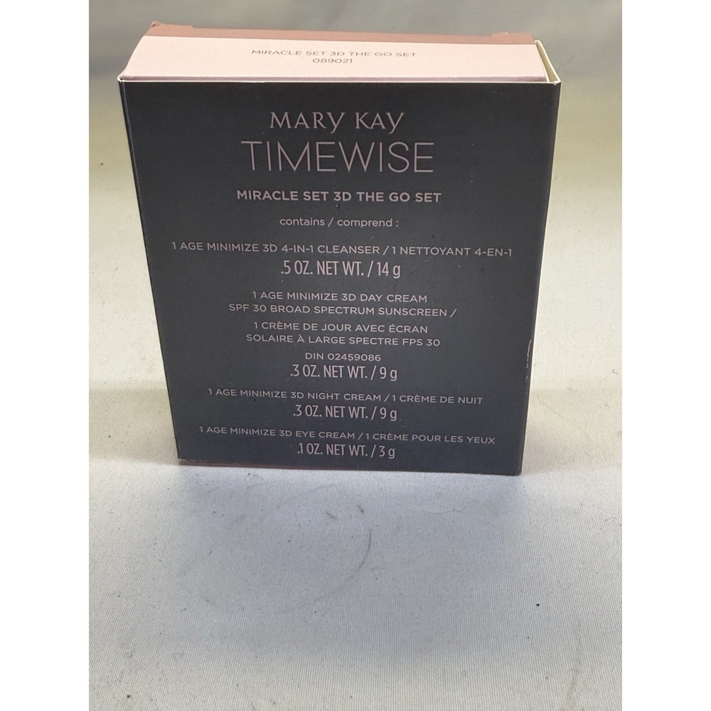 Mary Kay Timewise 3D Miracle Set - On The Go Set-Discontinued *READ* - Picture 2 of 5